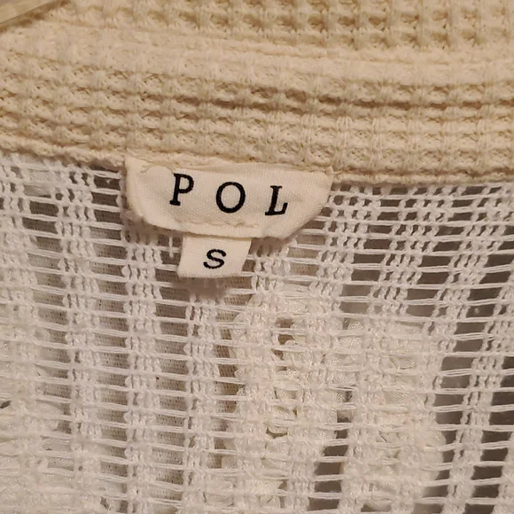 POL Plaid Button-Up Shirt with Crochet Details - Picture 3 of 5